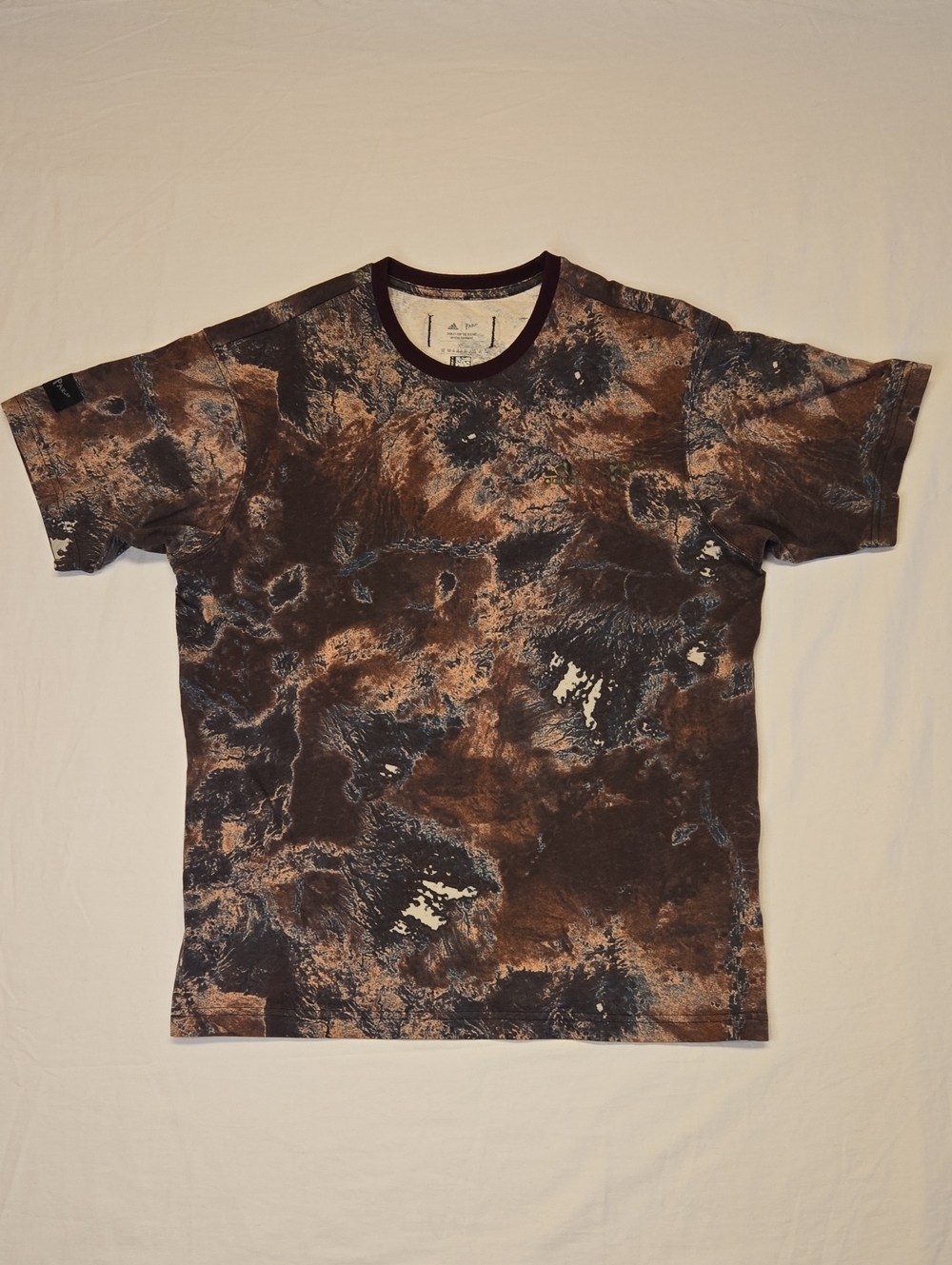 Adidas Parley For The Oceans Purple & Blue Marbled Mars Crew Neck T-Shirt